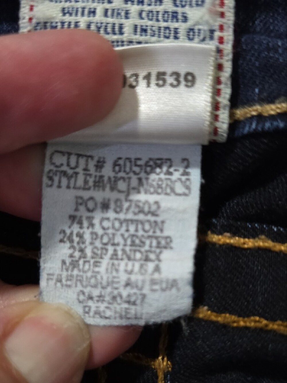 True Religion Women's Indigo Skinny Jeans with Contrast Stitching - Picture 5 of 8